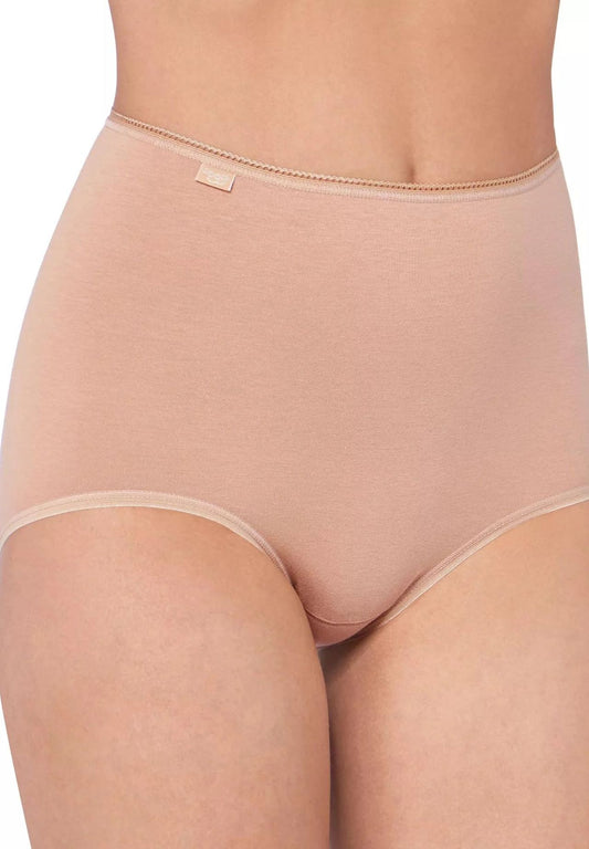 Sloggi 24/7 Cotton Maxi Briefs 3-Pack with Delicate Lace Trim for Women