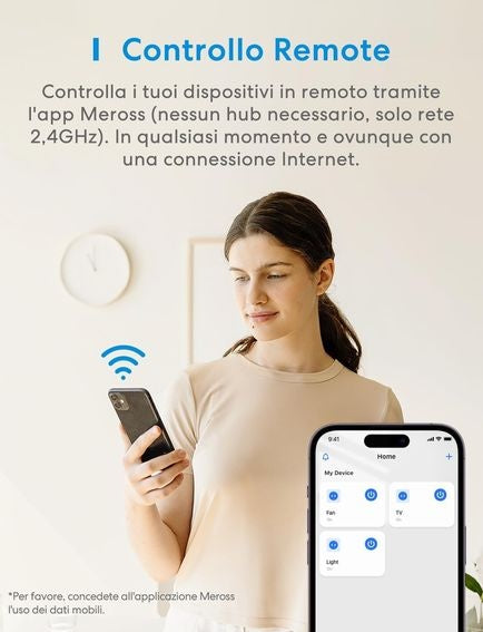 Meross MSS210PZT Smart WiFi Plug with Real Time Energy Monitoring