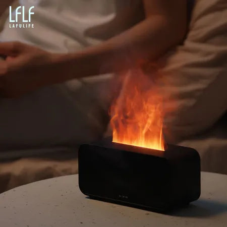 A6 Flame Aroma Diffuser 120ml Tank 7-Color LED Quiet 30dB USB