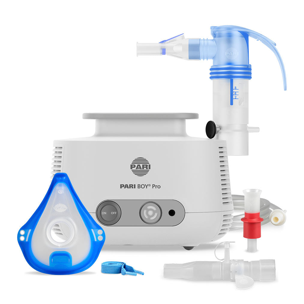 PARI BOY Pro Advanced Nebuliser: Flexible, Variable Droplet Sizes, PIF Control System