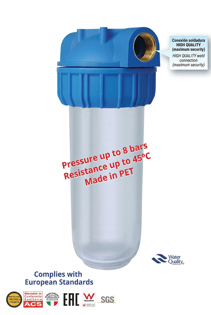 Bbagua 10" 1" Metal Thread Sediment Filter