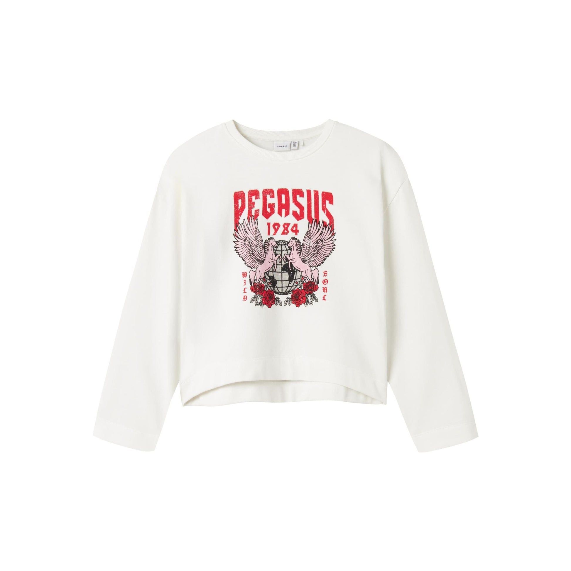 Girls' Soft Brushed Relaxed Fit Graphic Sweatshirt - Cotton Blend Pullover