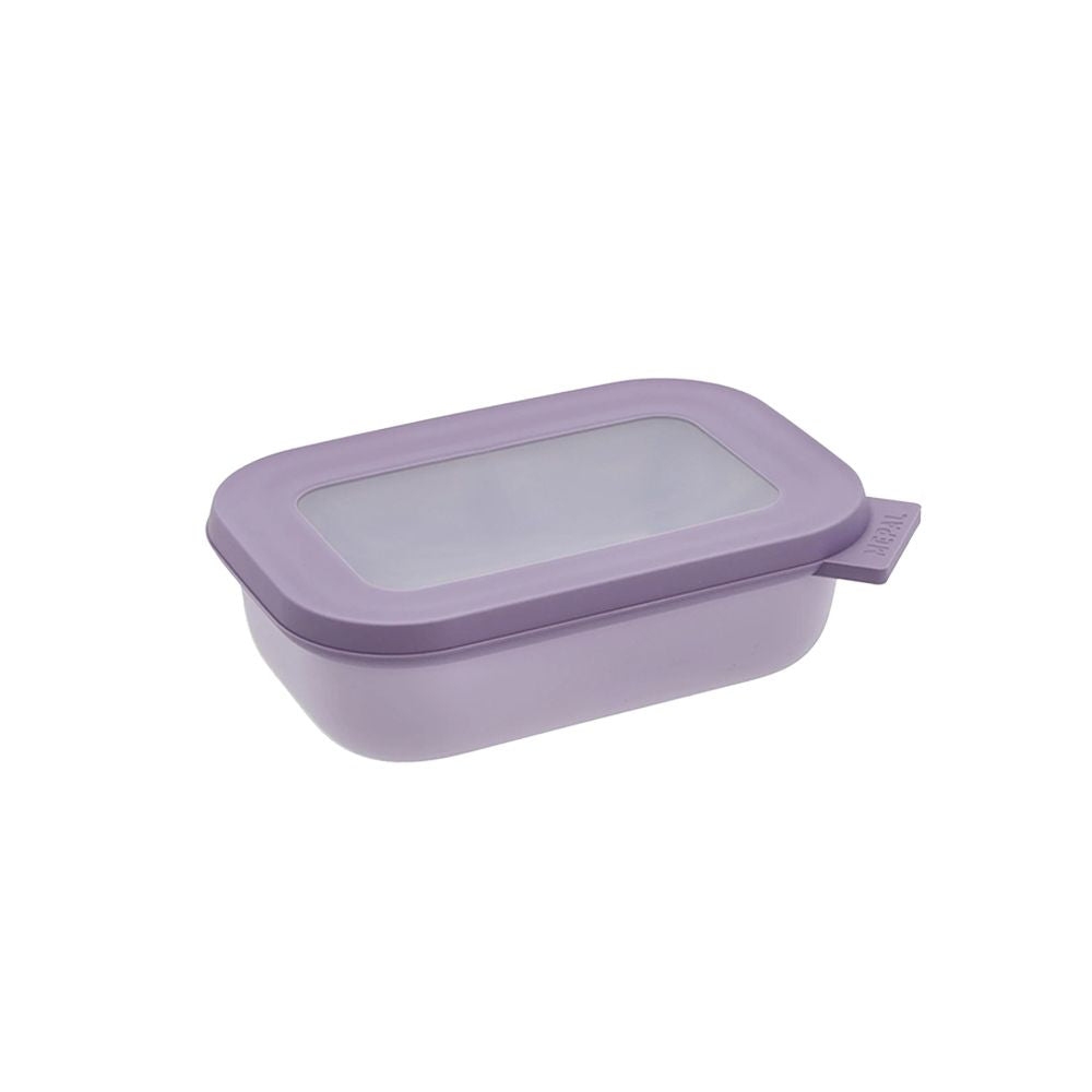 Mepal Lilac Rectangular Food Storage Container Box, 500ml, Durable & Leak-Proof