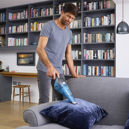 Black+Decker 7.2V Wet & Dry Lithium-Ion Dustbuster Cordless Hand Vacuum Blue