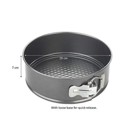 Chef Aid 19cm Non-Stick Springform Cake Pan for Easy Baking & Release