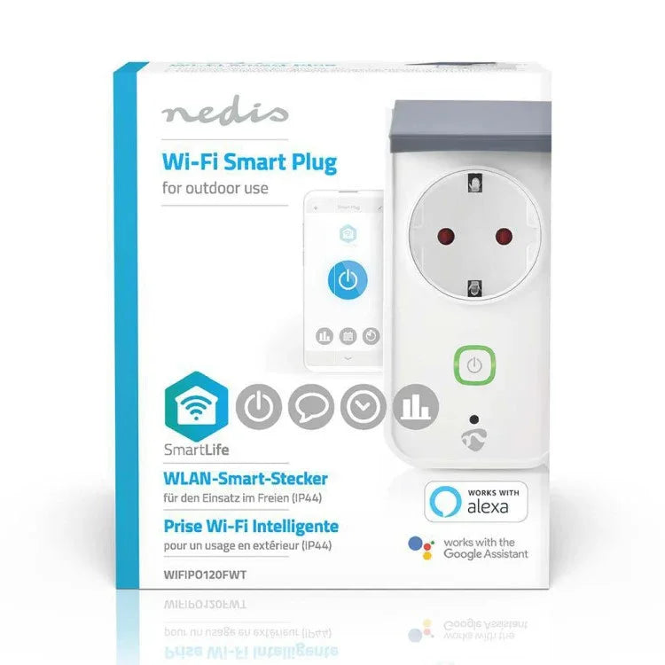 Nedis Smart WiFi Outdoor Plug IP44 for Remote Control & Scheduling - Gomix Brands Outlet
