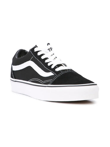Vans Old Skool Classic Black White Canvas Suede Low-Top Sneakers for Women