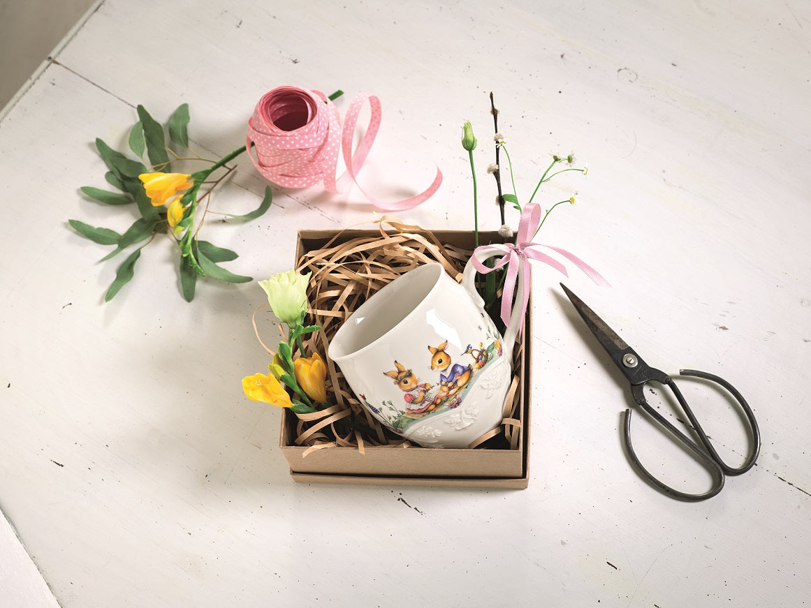 Villeroy & Boch Spring Fantasy Easter Bunny Floral 17oz Porcelain Mug