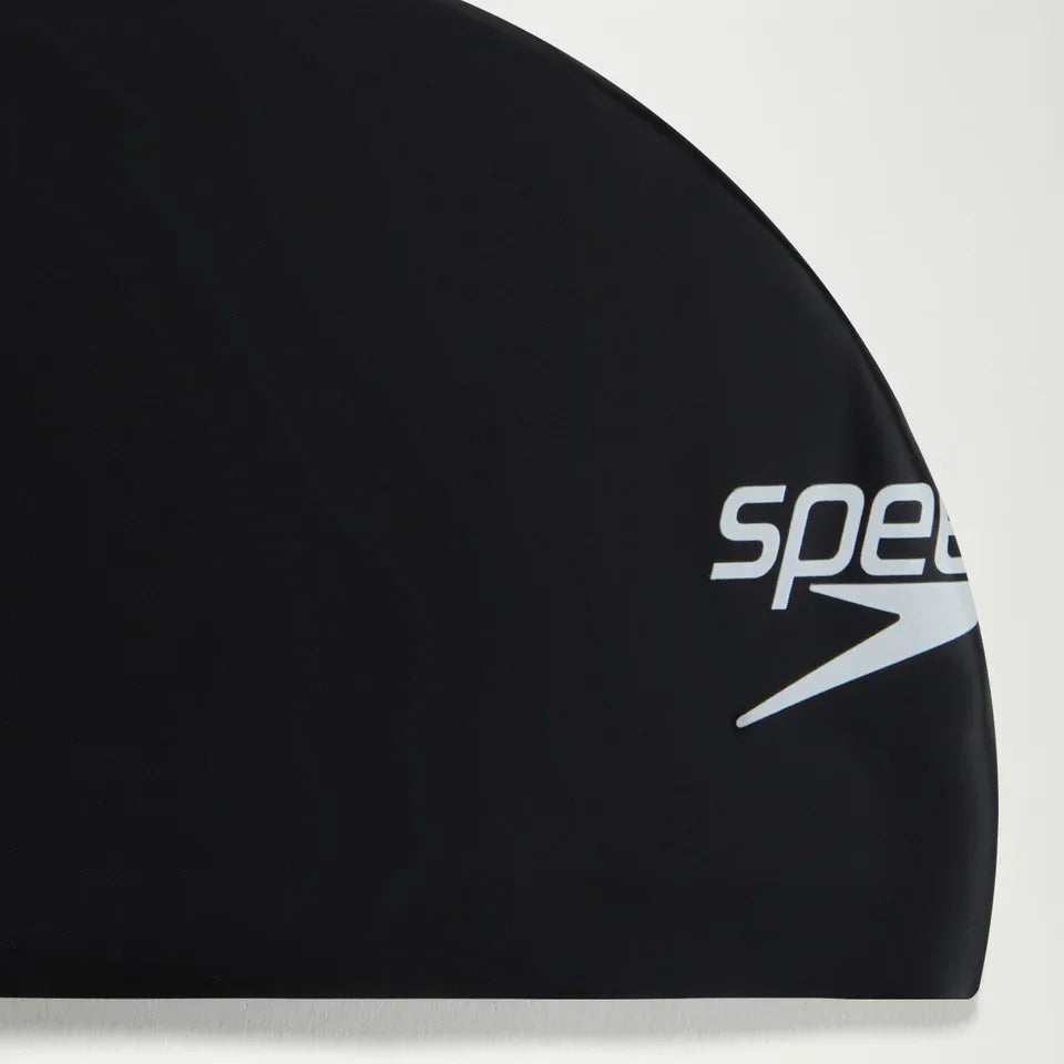 Speedo Fastskin Hiro Black Silicone Swim Cap: World Aquatics Approved Hydrodynamic Design - Gomix Brands Outlet