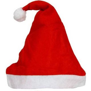 Premium Velvet Santa Claus Christmas Hats Pack, Soft Festive Holiday Caps (Set of 6)