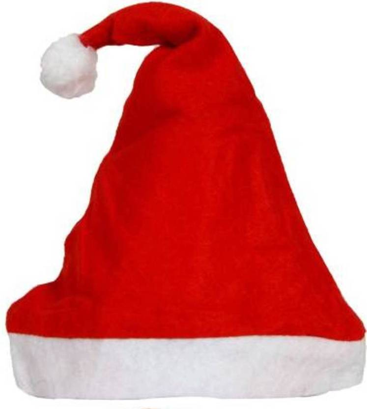 Premium Velvet Santa Claus Christmas Hats Pack, Soft Festive Holiday Caps (Set of 6)