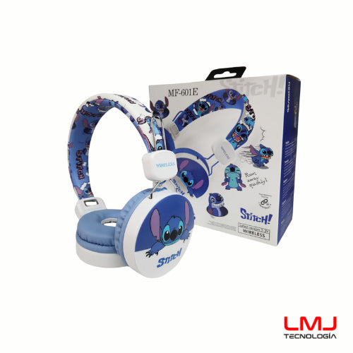 MF-601E Lilo & Stitch Wireless Bluetooth Over-Ear Headphones for Kids