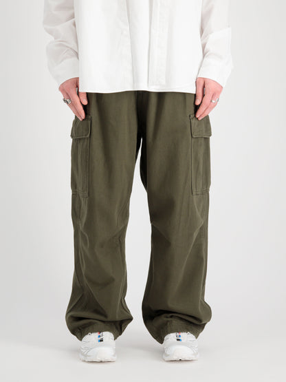 Men's Alpha Industries Aircraft Cargo Pants - Baggy Straight Leg Cotton