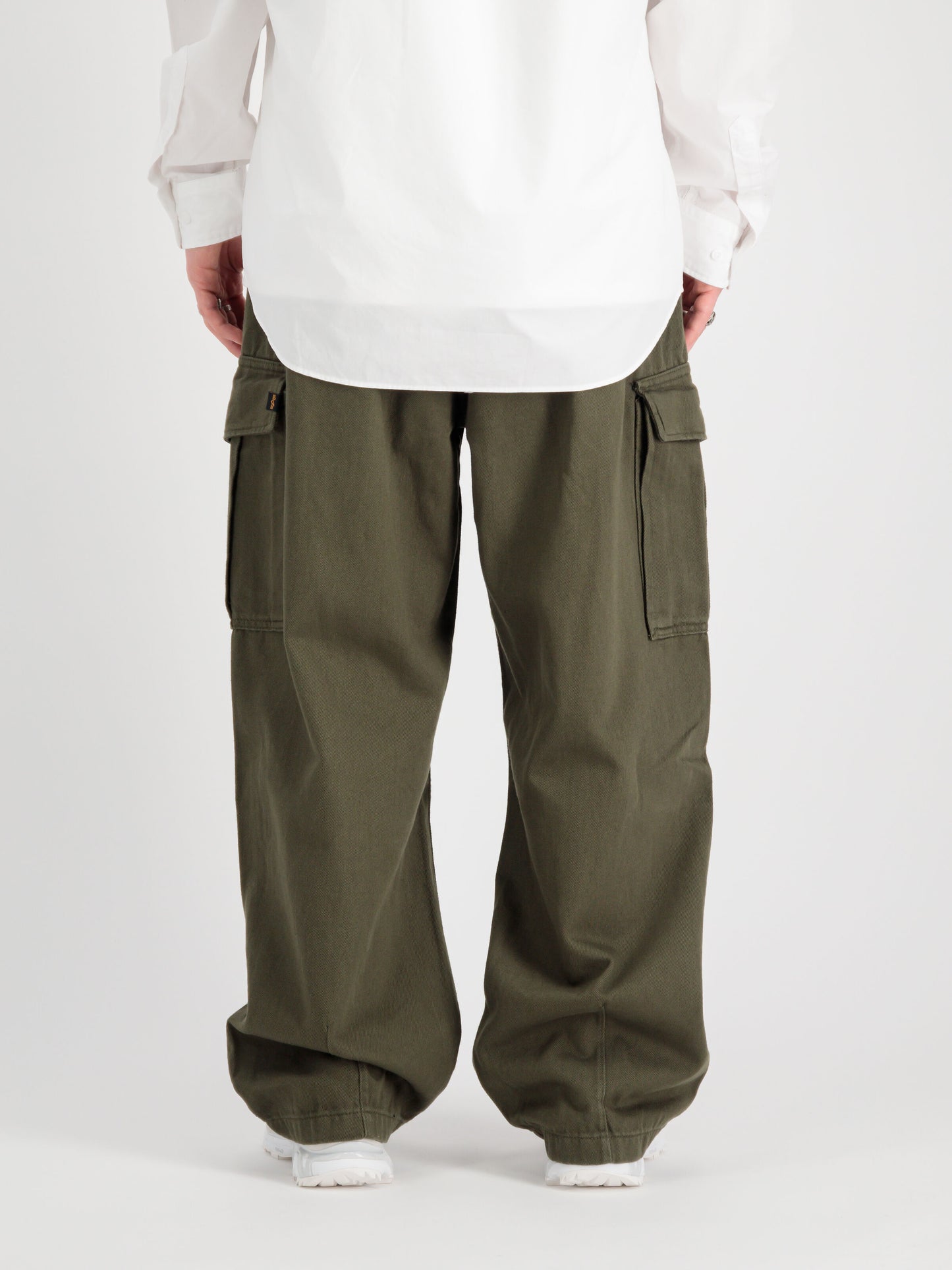 Men's Alpha Industries Aircraft Cargo Pants - Baggy Straight Leg Cotton
