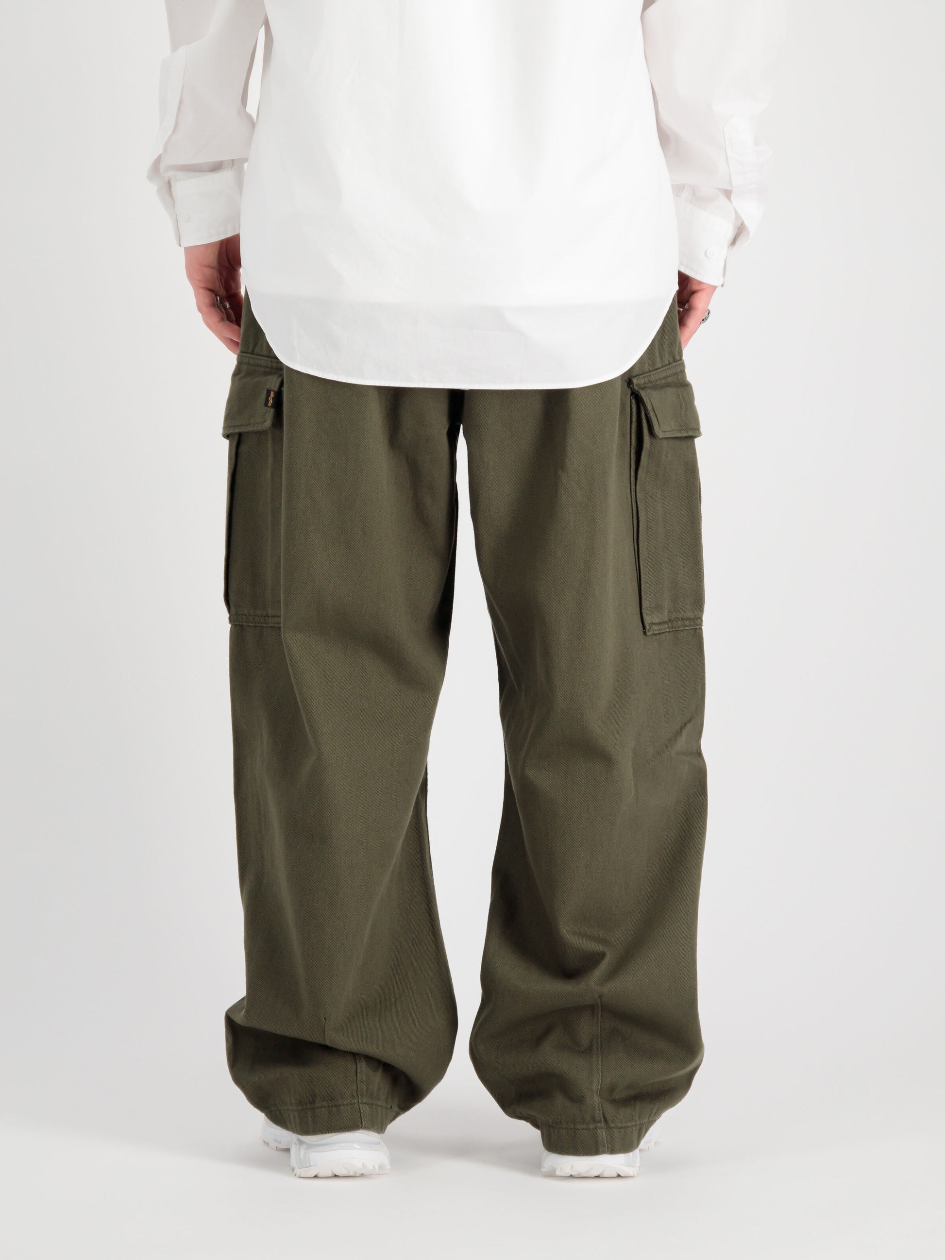Men's Alpha Industries Aircraft Cargo Pants - Baggy Straight Leg Cotton