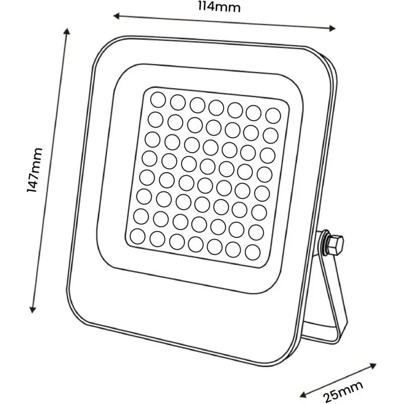 Powerful 20W LED Floodlight 2400lm Neutral White Dimmable IP65 Outdoor Lighting - Gomix Brands Outlet
