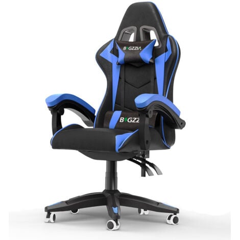 Ergonomic Racing Gaming Chair: Adjustable Height, Lumbar Support, PU Leather, Swivel