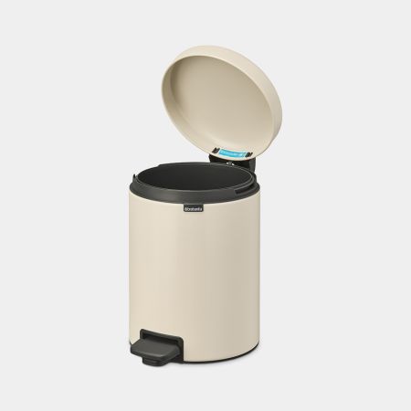 Premium Brabantia NewIcon 5 Litre Soft-Closing Pedal Bin - Soft Beige