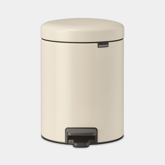Premium Brabantia NewIcon 5 Litre Soft-Closing Pedal Bin - Soft Beige