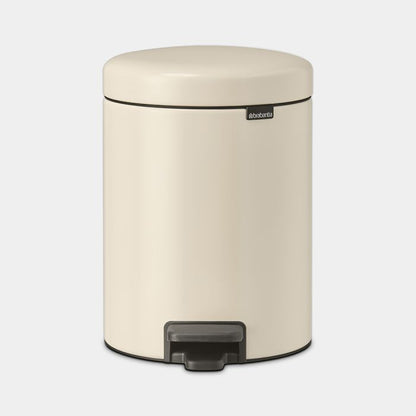 Premium Brabantia NewIcon 5 Litre Soft-Closing Pedal Bin - Soft Beige