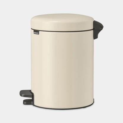 Premium Brabantia NewIcon 5 Litre Soft-Closing Pedal Bin - Soft Beige
