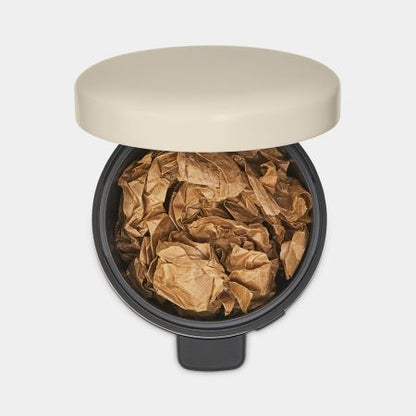 Premium Brabantia NewIcon 5 Litre Soft-Closing Pedal Bin - Soft Beige