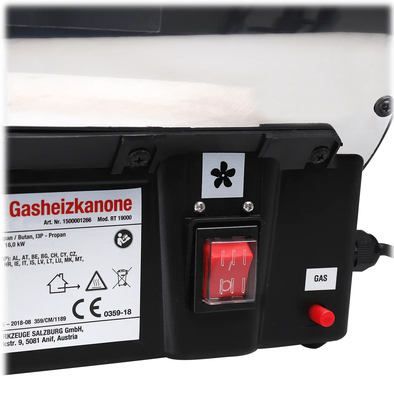 WALTER Gasheizkanone L Portable Gas Heater with Piezo Ignition - Gomix Brands Outlet