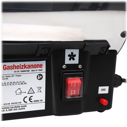 WALTER Gasheizkanone L Portable Gas Heater with Piezo Ignition - Gomix Brands Outlet