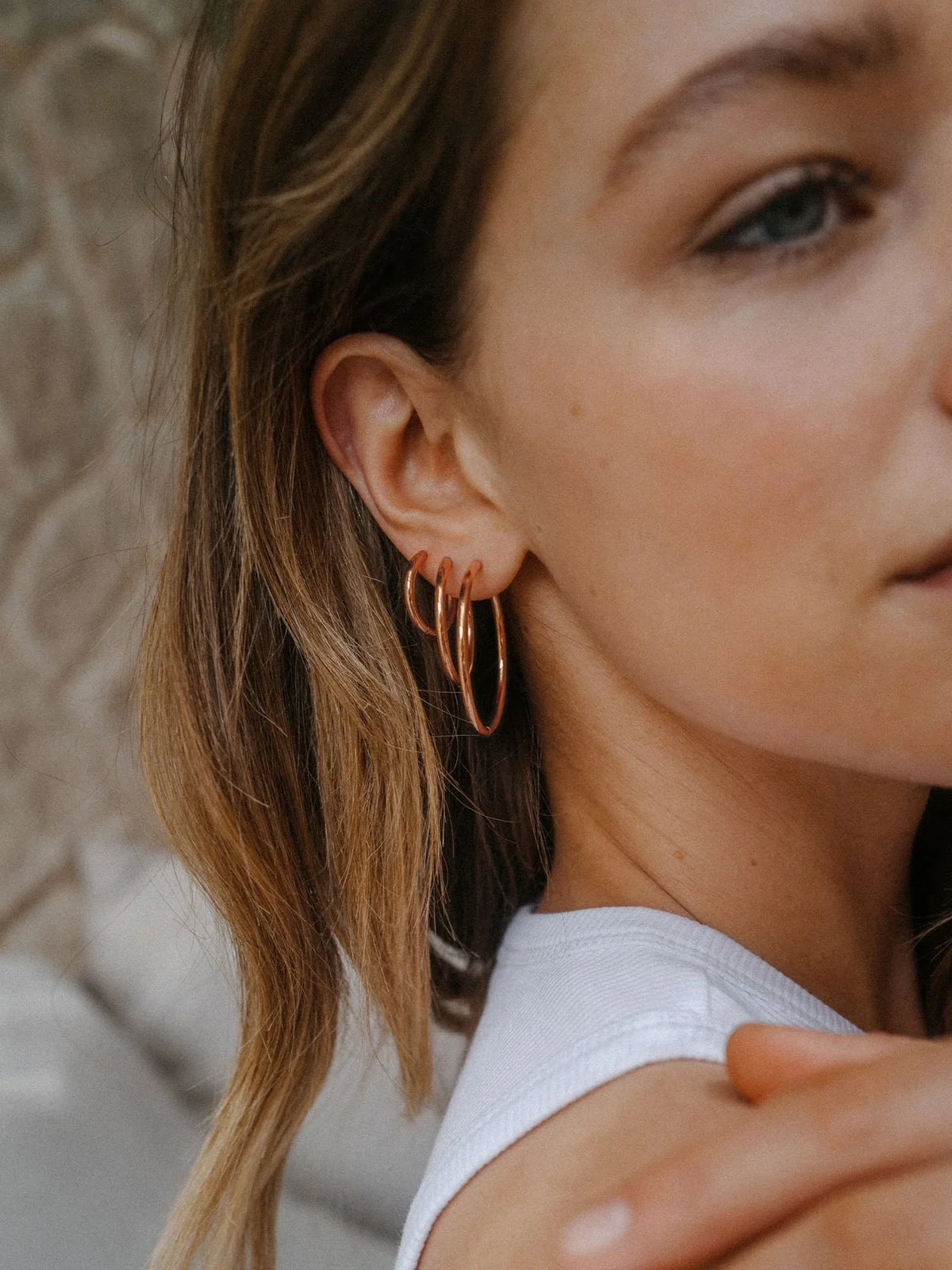 Elegant Echo Earring Set: Waterproof Stainless Steel Hoops & Studs - Gomix Brands Outlet