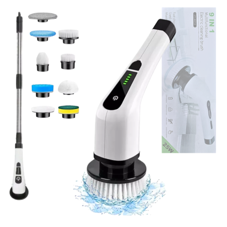 T&Z JY-6010 9-in-1 Cordless Electric Mop with Rotating Brush