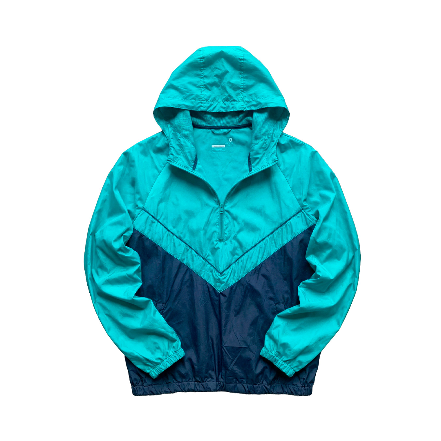Xersion Women's Lightweight Waterproof Windbreaker Jacket with Hood Large