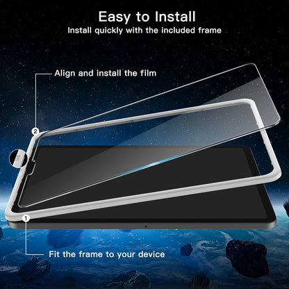 JETech Tempered Glass Screen Protector 2-Pack for iPad Pro 11-inch & iPad Air 10.9-inch with Easy Installation Frame