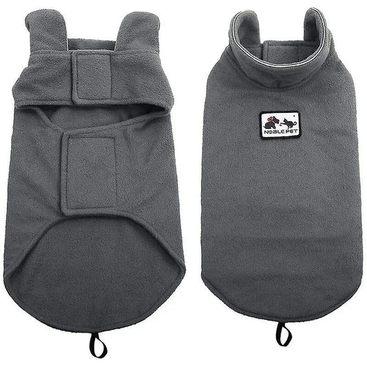 NOBLE PET Warm Fleece Reflective Dog Jacket