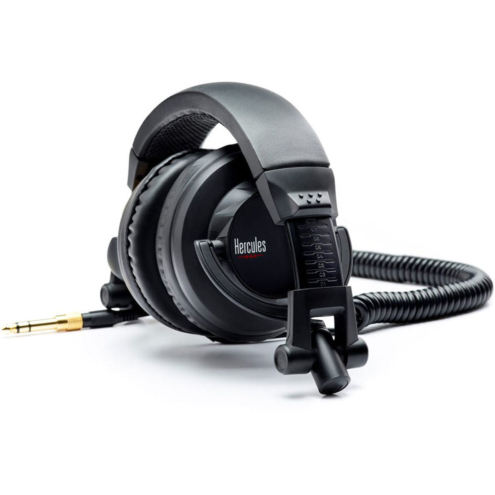 Hercules HDP DJ45 Pro DJ Headphones: Powerful 50mm Drivers, Foldable Design