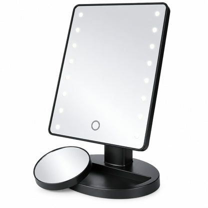 H&S LED Makeup Mirror AMZ0799475474507 Black