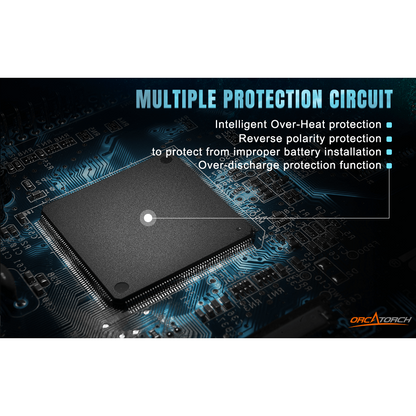 ORCATORCH D710 3000 Lumen USB-C Rechargeable Dive Light for Technical Recreational Diving