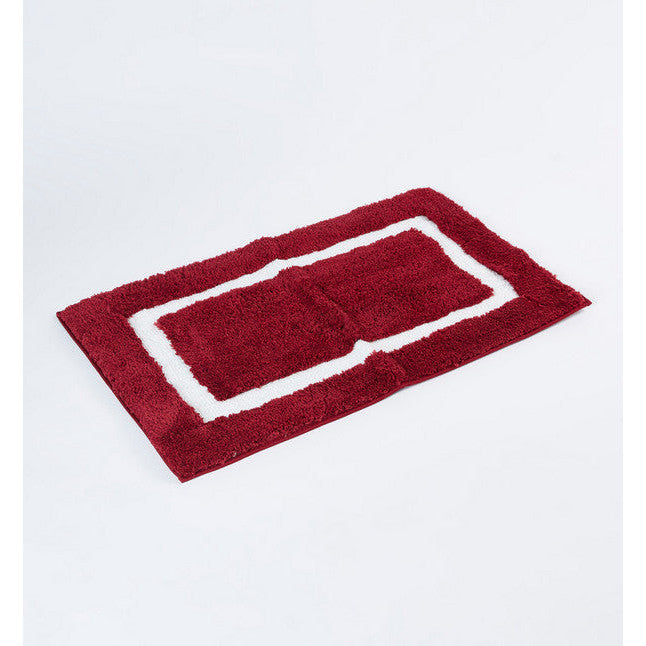 LENO Tufted Rectangular Bathmat 80x50 cm Soft Absorbent