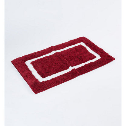 LENO Tufted Rectangular Bathmat 80x50 cm Soft Absorbent