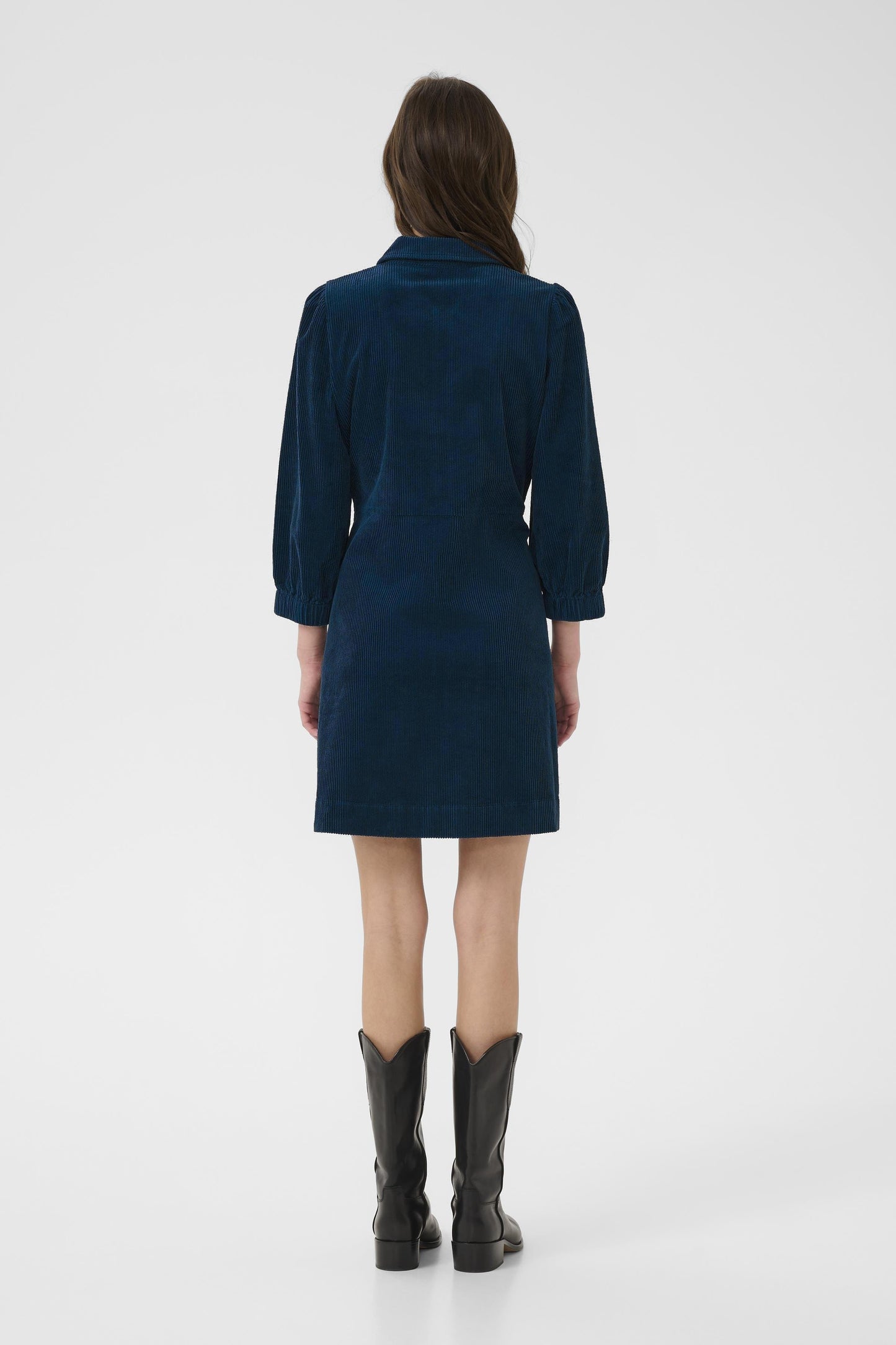 Part Two EYVOR Corduroy Shirt Dress - Key Largo Dark Blue