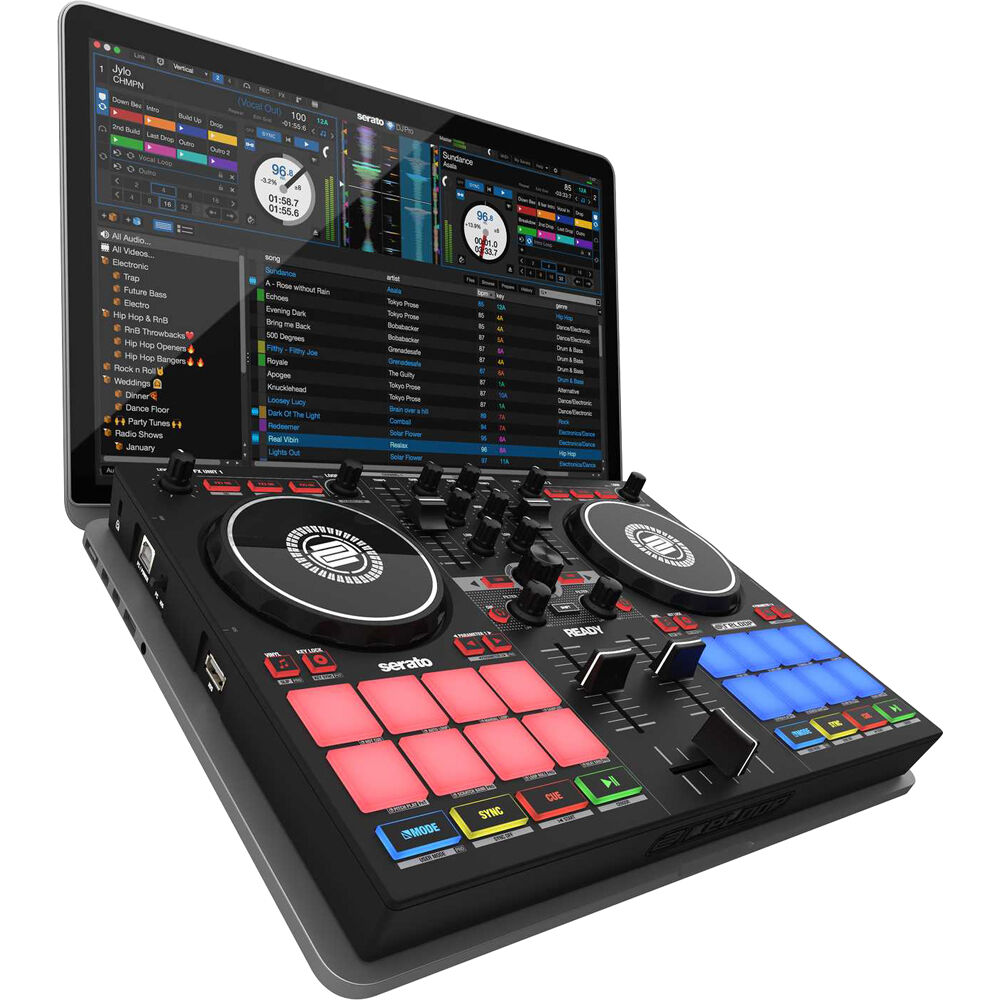 Reloop Ready Ultra-Compact 2-Deck Serato DJ Controller Performance