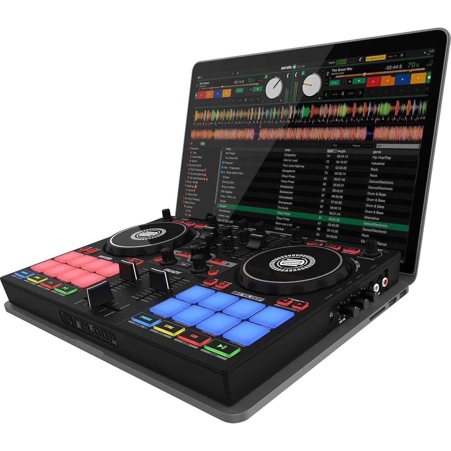 Reloop Ready Ultra-Compact 2-Deck Serato DJ Controller Performance