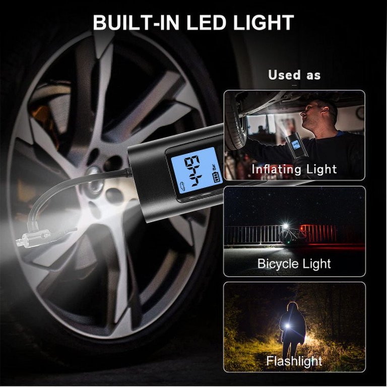 Visland 150 PSI Portable Tire Inflator with LCD Display