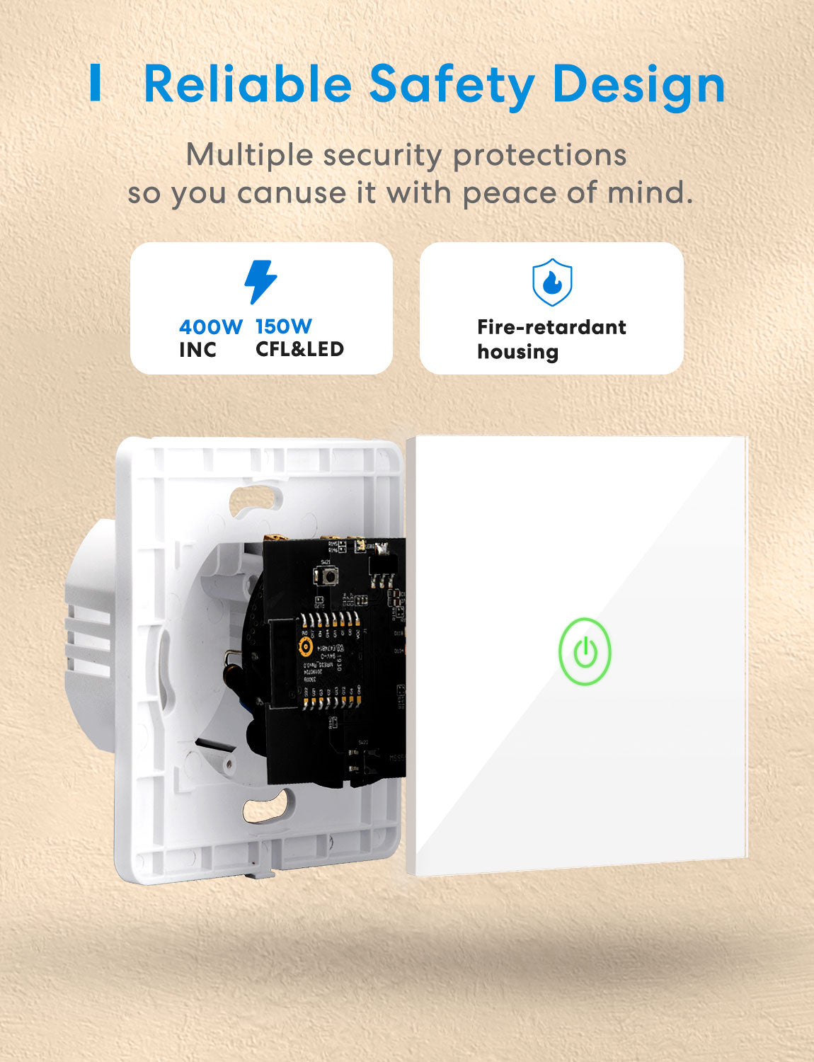 Meross Smart Wi-Fi Wall Switch MSS510 EU