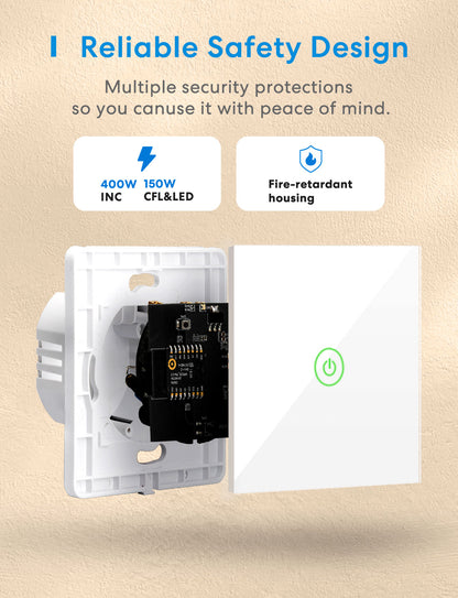 Meross Smart Wi-Fi Wall Switch MSS510 EU