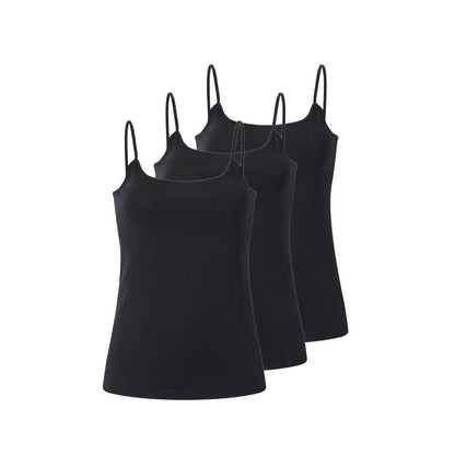 Esmara Women's Thin-Strapped Tank Tops 3-Pack Cotton