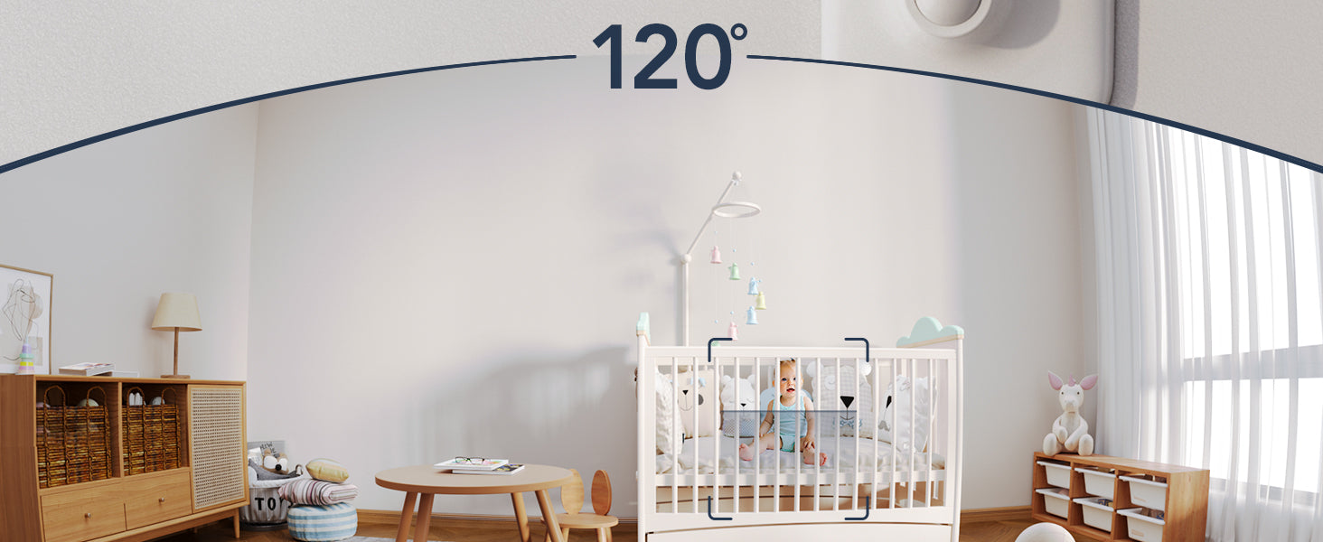 GNCC 1080P Smart WiFi Baby Monitor: Night Vision, 2-Way Audio, Alexa Compatible