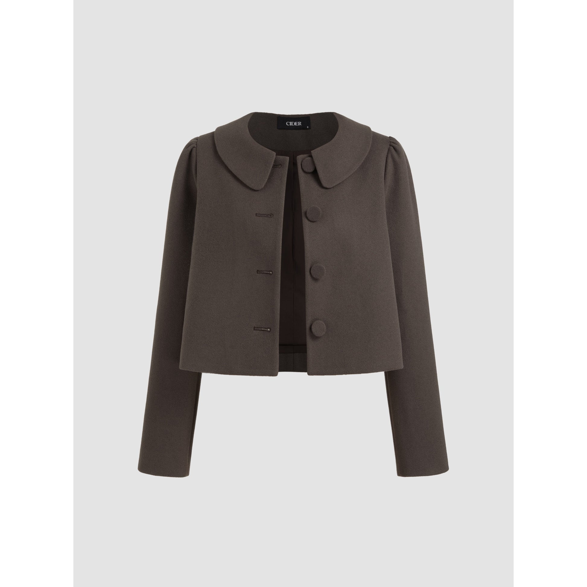 Stylish Wool-Like Oversized Blazer & Pleated Two-Tone Mini Skirt Set