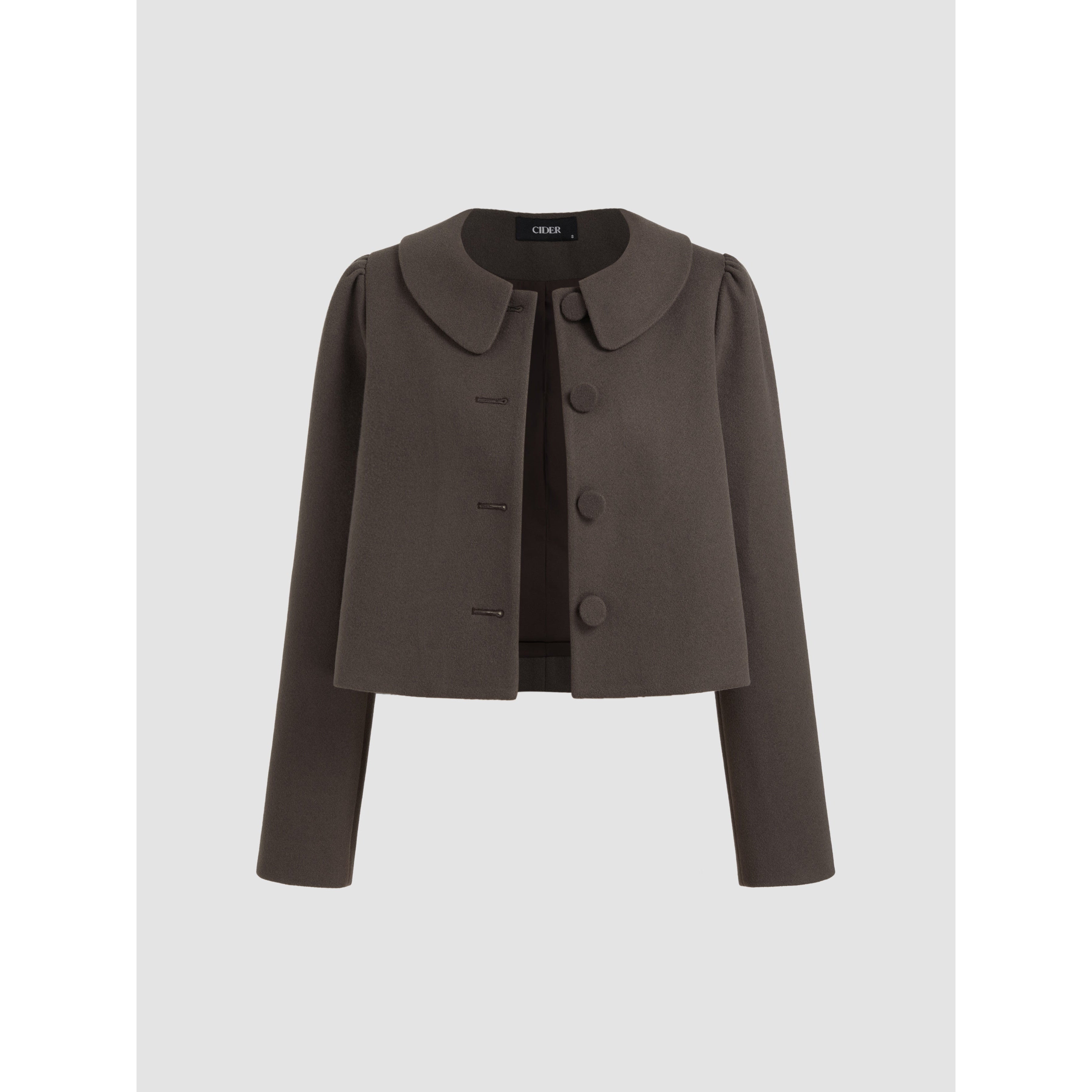 Stylish Wool-Like Oversized Blazer & Pleated Two-Tone Mini Skirt Set