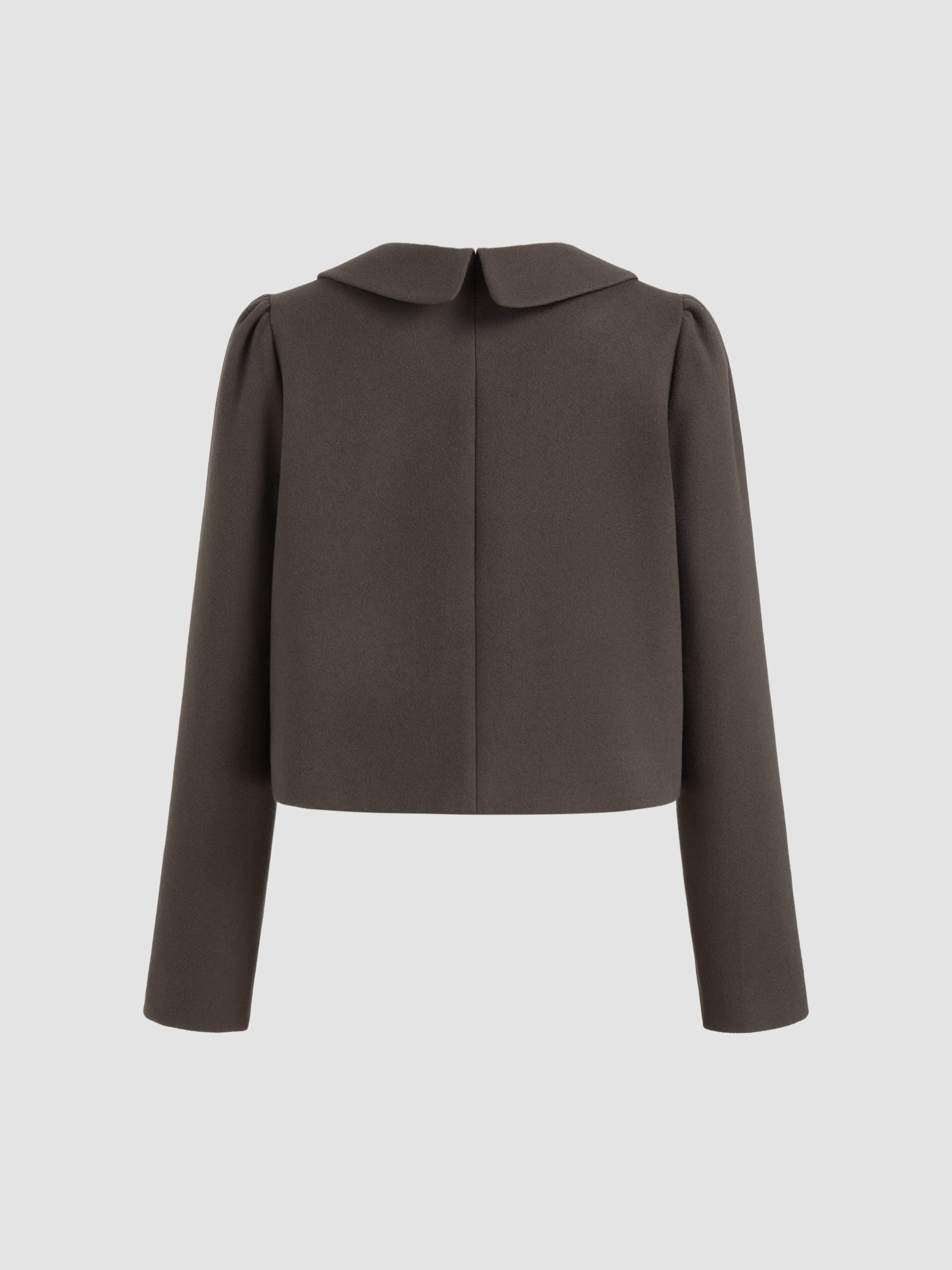 Stylish Wool-Like Oversized Blazer & Pleated Two-Tone Mini Skirt Set