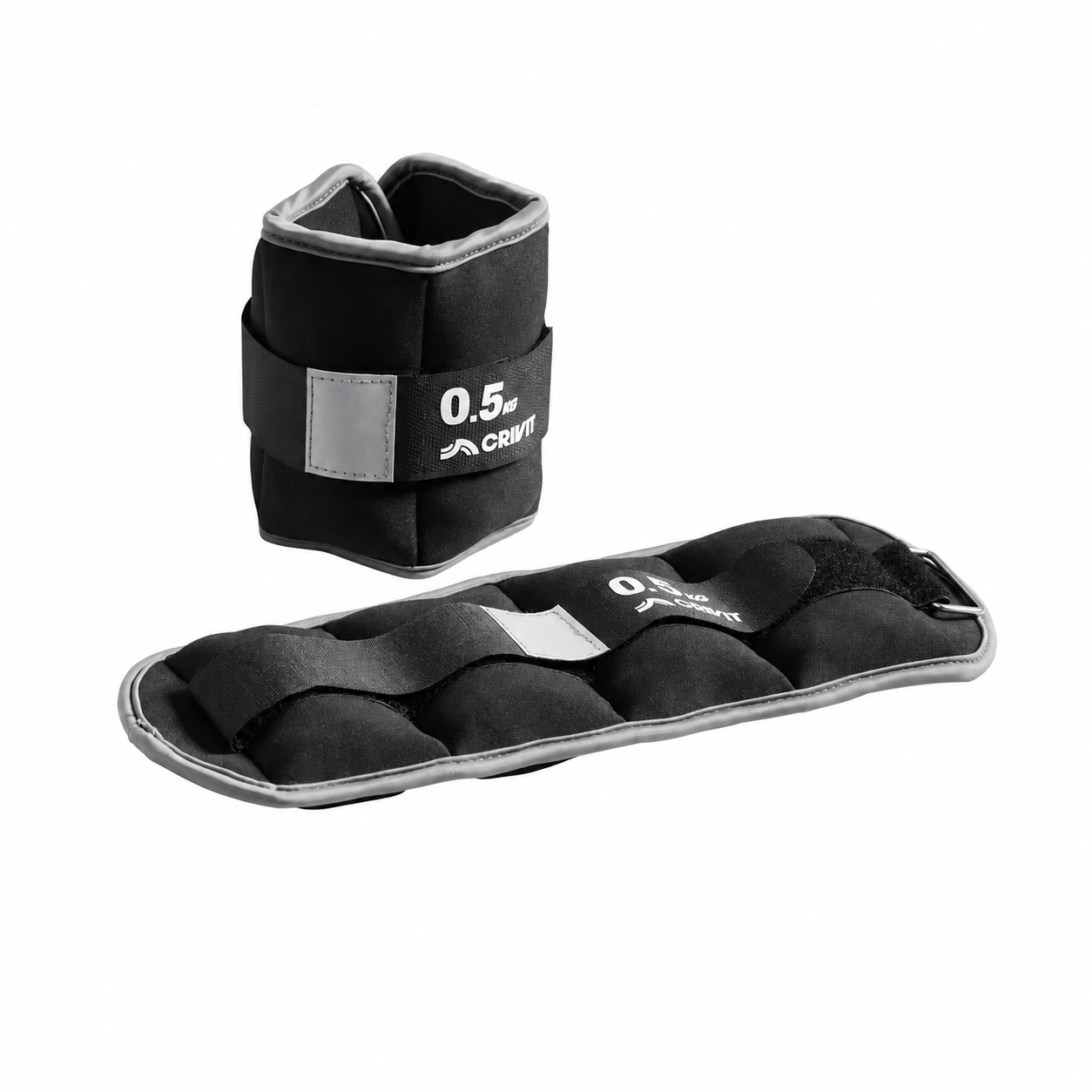 Crivit Ankle Wrist Weights 2-Piece Set 0.5kg Adjustable Velcro